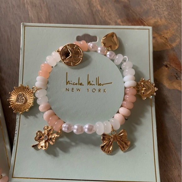 Nicole Miller New York Multi-Color Beaded Necklace and Bracelet Set - Picture 4 of 8